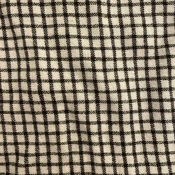 Abercrombie & Fitch 90s Tank Slip Mini Dress XL Black and White Checkered Print - Picture 4 of 4